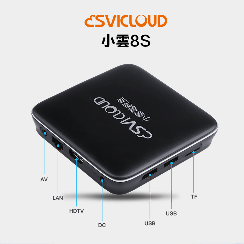 小雲電視盒子小雲盒子8S SVICloud 8S TV Box】 2+16GB 8K 機頂盒支援
