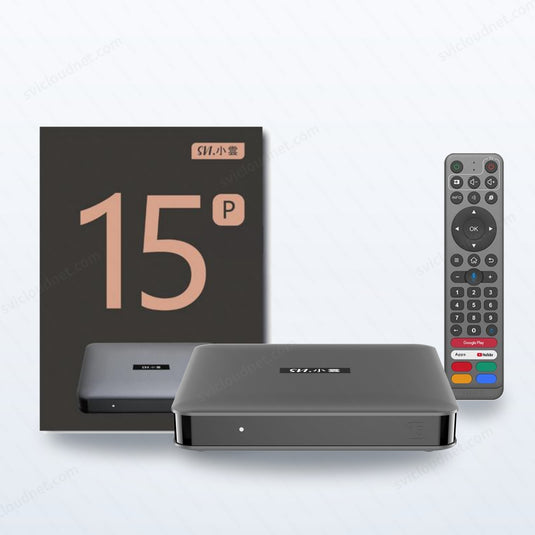 小雲盒子 15P 連遙控器及禮盒包裝 — SVICLOUD 15P TV Box with remote and retail box | svicloudnet.com